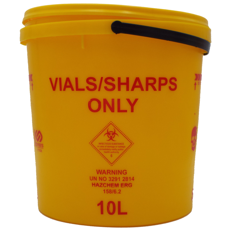10L Sharps Container Safety Signs & Equipment